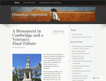 Tablet Screenshot of historicaldigression.com
